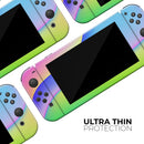 Abstract Neon Wave V5 // Skin Decal Wrap Kit for Nintendo Switch Console & Dock, Joy-Cons, Pro Controller, Lite, 3DS XL, 2DS XL, DSi, or Wii - Vinyl Skin Wrap for Nintendo Switch 2, OLED, Lite, Pro Controller, Wii & Classic Handhelds