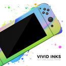Abstract Neon Wave V5 // Skin Decal Wrap Kit for Nintendo Switch Console & Dock, Joy-Cons, Pro Controller, Lite, 3DS XL, 2DS XL, DSi, or Wii - Vinyl Skin Wrap for Nintendo Switch 2, OLED, Lite, Pro Controller, Wii & Classic Handhelds
