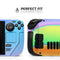 Abstract Neon Wave V5 // Full Body Skin Decal Wrap Kit for the Steam Deck handheld gaming computer