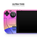 Abstract Neon Wave V5 // Full Body Skin Decal Wrap Kit for the Steam Deck handheld gaming computer