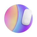 Abstract Neon Wave V6// WaterProof Rubber Foam Backed Anti-Slip Mouse Pad for Home Work Office or Gaming Computer Desk