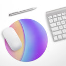 Abstract Neon Wave V6// WaterProof Rubber Foam Backed Anti-Slip Mouse Pad for Home Work Office or Gaming Computer Desk