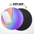Abstract Neon Wave V6// WaterProof Rubber Foam Backed Anti-Slip Mouse Pad for Home Work Office or Gaming Computer Desk
