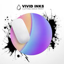 Abstract Neon Wave V6// WaterProof Rubber Foam Backed Anti-Slip Mouse Pad for Home Work Office or Gaming Computer Desk