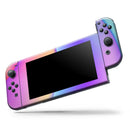 Abstract Neon Wave V6 // Skin Decal Wrap Kit for Nintendo Switch Console & Dock, Joy-Cons, Pro Controller, Lite, 3DS XL, 2DS XL, DSi, or Wii - Vinyl Skin Wrap for Nintendo Switch 2, OLED, Lite, Pro Controller, Wii & Classic Handhelds