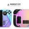 Abstract Neon Wave V6 // Full Body Skin Decal Wrap Kit for the Steam Deck handheld gaming computer