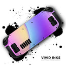 Abstract Neon Wave V6 // Full Body Skin Decal Wrap Kit for the Steam Deck handheld gaming computer