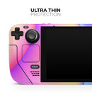 Abstract Neon Wave V6 // Full Body Skin Decal Wrap Kit for the Steam Deck handheld gaming computer