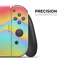 Abstract Neon Wave V8 // Skin Decal Wrap Kit for Nintendo Switch Console & Dock, Joy-Cons, Pro Controller, Lite, 3DS XL, 2DS XL, DSi, or Wii - Vinyl Skin Wrap for Nintendo Switch 2, OLED, Lite, Pro Controller, Wii & Classic Handhelds