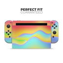 Abstract Neon Wave V8 // Skin Decal Wrap Kit for Nintendo Switch Console & Dock, Joy-Cons, Pro Controller, Lite, 3DS XL, 2DS XL, DSi, or Wii - Vinyl Skin Wrap for Nintendo Switch 2, OLED, Lite, Pro Controller, Wii & Classic Handhelds