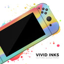 Abstract Neon Wave V8 // Skin Decal Wrap Kit for Nintendo Switch Console & Dock, Joy-Cons, Pro Controller, Lite, 3DS XL, 2DS XL, DSi, or Wii - Vinyl Skin Wrap for Nintendo Switch 2, OLED, Lite, Pro Controller, Wii & Classic Handhelds