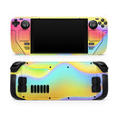 Abstract Neon Wave V8 // Full Body Skin Decal Wrap Kit for the Steam Deck handheld gaming computer