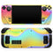 Abstract Neon Wave V8 // Full Body Skin Decal Wrap Kit for the Steam Deck handheld gaming computer