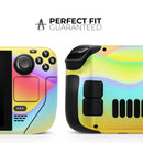 Abstract Neon Wave V8 // Full Body Skin Decal Wrap Kit for the Steam Deck handheld gaming computer