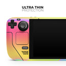 Abstract Neon Wave V8 // Full Body Skin Decal Wrap Kit for the Steam Deck handheld gaming computer