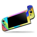 Abstract Neon Wave V9 // Skin Decal Wrap Kit for Nintendo Switch Console & Dock, Joy-Cons, Pro Controller, Lite, 3DS XL, 2DS XL, DSi, or Wii - Vinyl Skin Wrap for Nintendo Switch 2, OLED, Lite, Pro Controller, Wii & Classic Handhelds