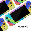 Abstract Neon Wave V9 // Skin Decal Wrap Kit for Nintendo Switch Console & Dock, Joy-Cons, Pro Controller, Lite, 3DS XL, 2DS XL, DSi, or Wii - Vinyl Skin Wrap for Nintendo Switch 2, OLED, Lite, Pro Controller, Wii & Classic Handhelds