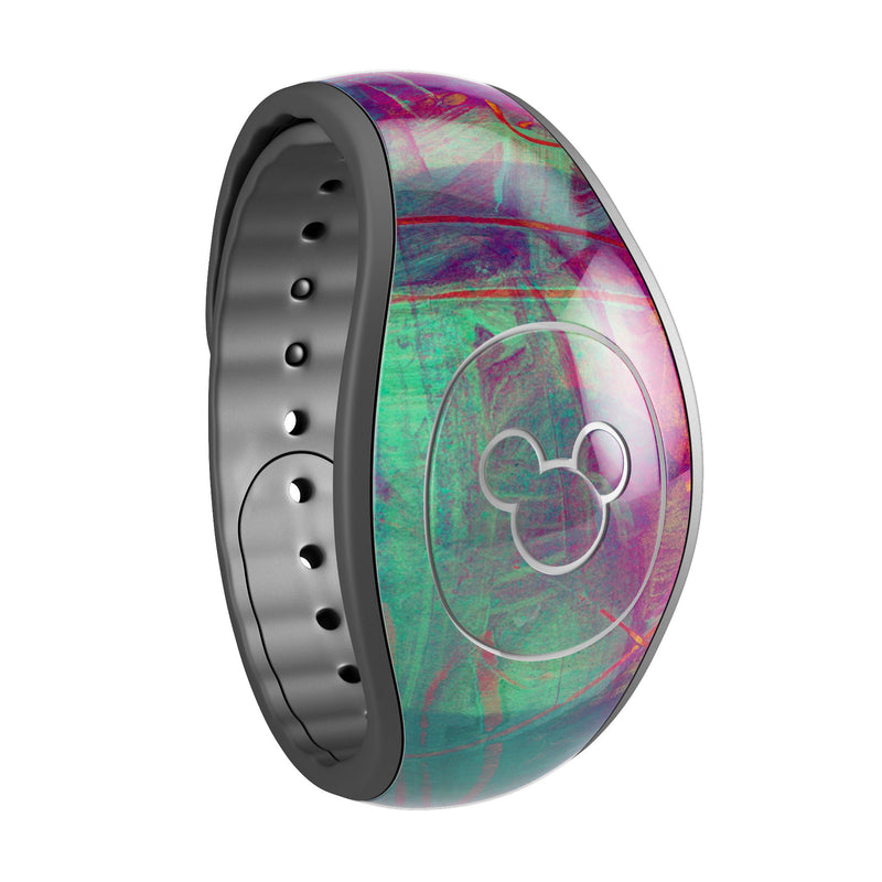 Abstract Oil Painting V3 - Decal Skin Wrap Kit for the Disney Magic Band
