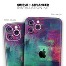 Abstract Oil Painting V3  - Protective Skin Wrap & Decal – Compatible with iPhone SE to iPhone 17 Pro Max (All Models)