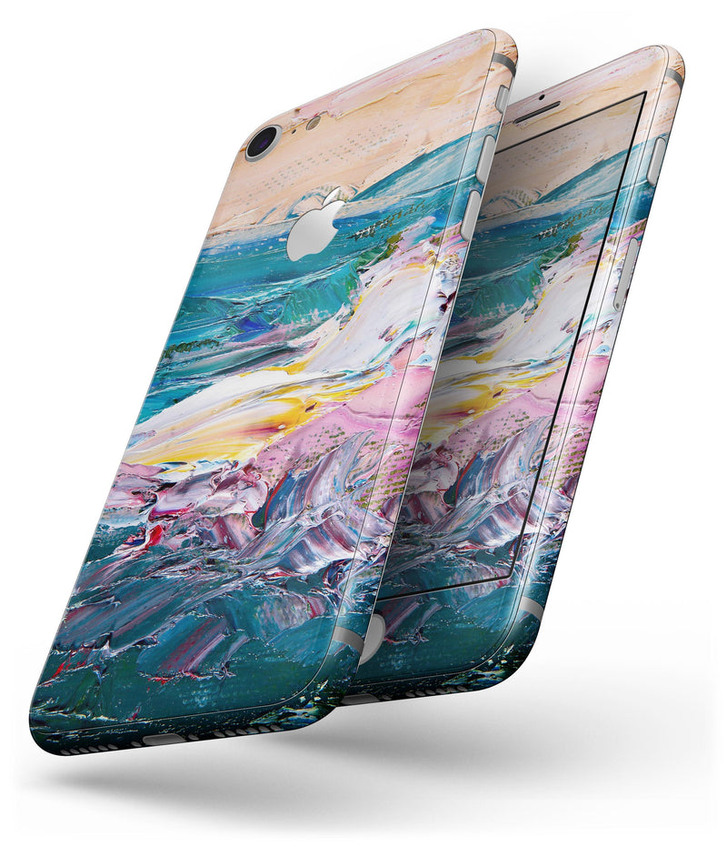 Abstract Oil Strokes - Skin-kit for the iPhone 8 or 8 Plus