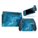 Abstract Oiled Blue Marble // Skin Decal Wrap Kit for Nintendo Switch Console & Dock, Joy-Cons, Pro Controller, Lite, 3DS XL, 2DS XL, DSi, or Wii - Vinyl Skin Wrap for Nintendo Switch 2, OLED, Lite, Pro Controller, Wii & Classic Handhelds
