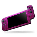 Abstract Pink Neon Rain Curtain // Skin Decal Wrap Kit for Nintendo Switch Console & Dock, Joy-Cons, Pro Controller, Lite, 3DS XL, 2DS XL, DSi, or Wii - Vinyl Skin Wrap for Nintendo Switch 2, OLED, Lite, Pro Controller, Wii & Classic Handhelds