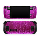 Abstract Pink Neon Rain Curtain // Full Body Skin Decal Wrap Kit for the Steam Deck handheld gaming computer