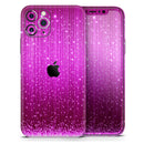 Abstract Pink Neon Rain Curtain  - Protective Skin Wrap & Decal – Compatible with iPhone SE to iPhone 17 Pro Max (All Models)