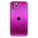 Abstract Pink Neon Rain Curtain  - Protective Skin Wrap & Decal – Compatible with iPhone SE to iPhone 17 Pro Max (All Models)