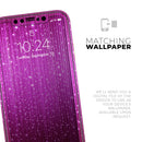 Abstract Pink Neon Rain Curtain  - Protective Skin Wrap & Decal – Compatible with iPhone SE to iPhone 17 Pro Max (All Models)