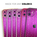 Abstract Pink Neon Rain Curtain - Skin-Kit compatible with the Apple iPhone 13, 13 Pro Max, 13 Mini, 13 Pro, iPhone 12, iPhone 11 (All iPhones Available)