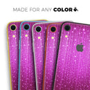 Abstract Pink Neon Rain Curtain - Skin-Kit for the Apple iPhone XR, XS MAX, XS/X, 8/8+, 7/7+, 5/5S/SE (All iPhones Available)