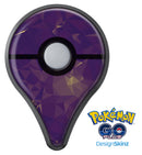 Abstract Purple and Gold Geometric Shapes Pokémon GO Plus Vinyl Protective Decal Skin Kit