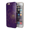 Abstract Purple and Gold Geometric Shapes iPhone 6/6s or 6/6s Plus 2-Piece Hybrid INK-Fuzed Case