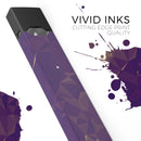 Abstract Purple and Gold Geometric Shapes - Premium Decal Protective Skin-Wrap Sticker compatible with the Juul Labs vaping device