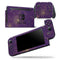 Abstract Purple and Gold Geometric Shapes - Skin Wrap Decal for Nintendo Switch Lite Console & Dock - 3DS XL - 2DS - Pro - DSi - Wii - Joy-Con Gaming Controller