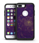 Abstract Purple and Gold Geometric Shapes - iPhone 7 or 7 Plus Commuter Case Skin Kit