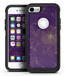 Abstract Purple and Gold Geometric Shapes - iPhone 7 or 7 Plus Commuter Case Skin Kit