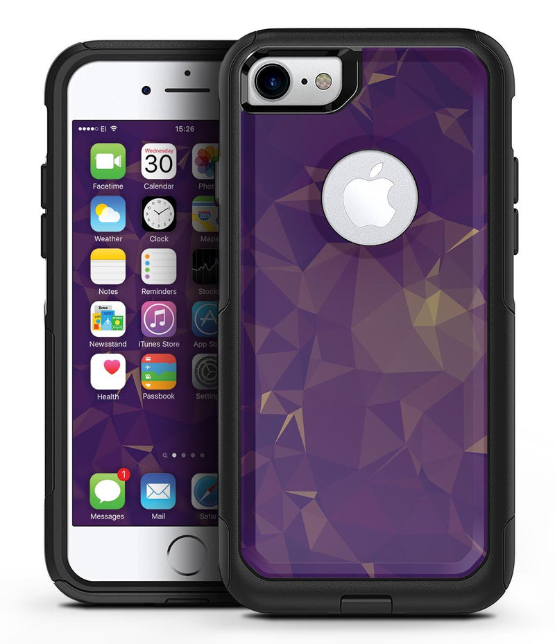 Abstract Purple and Gold Geometric Shapes - iPhone 7 or 8 OtterBox Case & Skin Kits