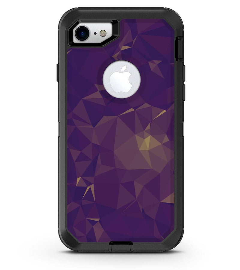 Abstract Purple and Gold Geometric Shapes - iPhone 7 or 8 OtterBox Case & Skin Kits