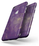 Abstract Purple and Gold Geometric Shapes - Skin-kit for the iPhone 8 or 8 Plus