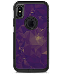 Abstract Purple and Gold Geometric Shapes - iPhone X OtterBox Case & Skin Kits
