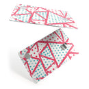 Abstract Red and Teal Overlaps - Premium Protective Decal Skin-Kit for the Apple Credit Card