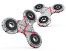 Abstract Red and Teal Overlaps Full-Body Fidget Spinner Skin-Kit