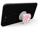 Abstract Red and Teal Overlaps - Skin Kit for PopSockets and other Smartphone Extendable Grips & Stands