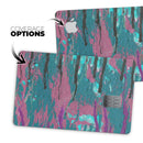 Abstract Retro Pink Wet Paint - Premium Protective Decal Skin-Kit for the Apple Credit Card