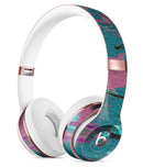 Abstract Retro Pink Wet Paint Full-Body Skin Kit for the Beats by Dre Solo 3 Wireless Headphones