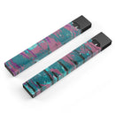 Abstract Retro Pink Wet Paint - Premium Decal Protective Skin-Wrap Sticker compatible with the Juul Labs vaping device