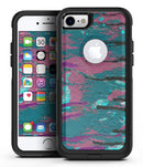 Abstract Retro Pink Wet Paint - iPhone 7 or 7 Plus Commuter Case Skin Kit