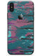 Abstract Retro Pink Wet Paint - iPhone X Skin-Kit
